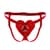 Трусики Сердце для страпона из натуральной кожи Feral Feelings - Hearts Strap-on Belt Red