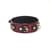 Кожаный ошейник с поводком Liebe Seele Wine Red Collar and Leash, 3 кольца для крепления