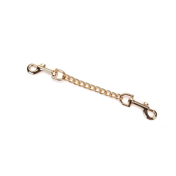 Наручники с цепочкой Liebe Seele Black Organosilicon Wrist Cuff, экокожа