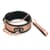 Широкий ошейник с поводком Liebe Seele Rose Gold Memory Collar with Leash, натуральная кожа