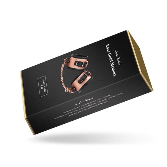 Поножи Liebe Seele Rose Gold Memory Ankle Cuffs, натуральная кожа, розовое золото