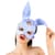 Кожаная маска Зайки Art of Sex - Bunny mask, цвет Лавандовый