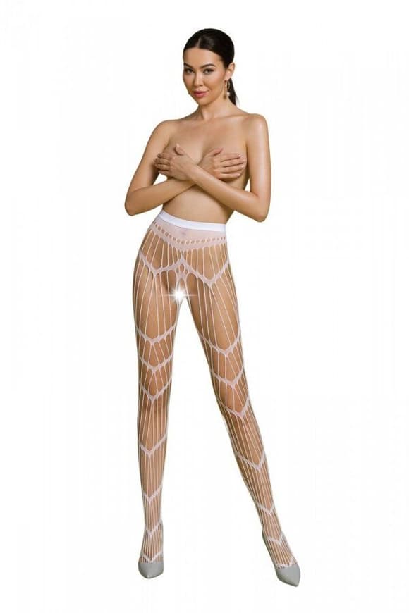 Эротические колготки-бодистокинг Passion ECO S006 white