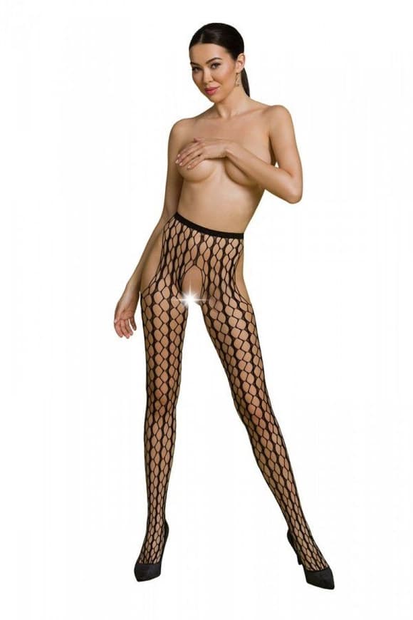 Эротические колготки-бодистокинг Passion ECO S007 black