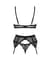 Комплект Obsessive Chemeris 3-pcs set M/L, стринги, пояс для чулок, бюстгальтер