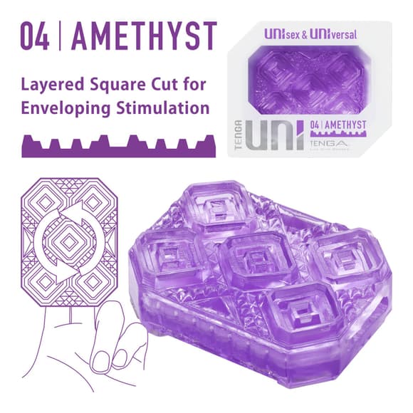 Стимулятор для ерогенних зон Tenga UNI Amethyst