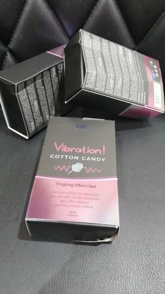 Жидкий вибратор Intt Vibration Cotton Candy (15 мл) (мятая упаковка!!!)