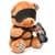 Плюшевый медвежонок ROPE Teddy Bear БДСМ в кожаной маске и обвязке, 22x16x12 см