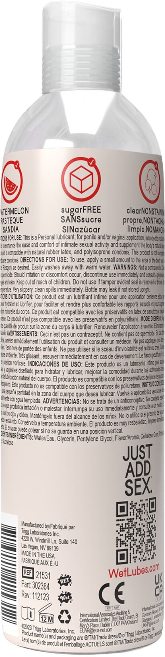 Распродажа!!! Лубрикант на водной основе Wet Oral Play Watermelon (118 мл) (срок до 31.08.2025)