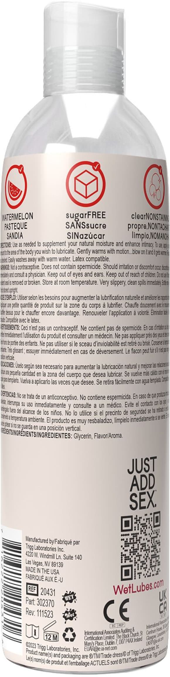 Распродажа!!! Согревающий лубрикант Wet Warming Watermelon 4in1, 118 мл (срок 16.11.2026)