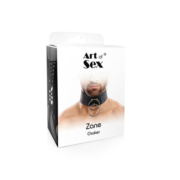 Чоловічий чокер із натуральної шкіри Art of Sex - Zane Collar