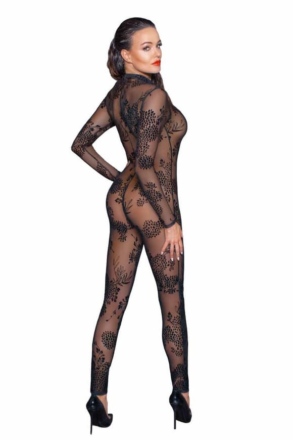 (SALE) Бодистокинг Noir Handmade F237 Long tulle overall - L