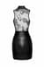 (SALE) Платье Noir Handmade F241 Short dress with powerwetlook skirt and tulle top - M