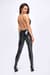 Комбінезон Noir Handmade F306 Mirage catsuit with jewelry rhinestone chain adorning the back - 3XL