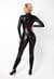 Комбінезон Noir Handmade F319 Caged wetlook catsuit with zippers and ring - S