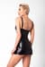 Платье Noir Handmade F320 Starlet wetlook minidress with ring belt - S