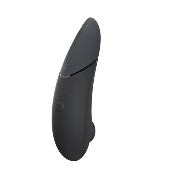 Вакуумний кліторальний стимулятор Womanizer Next Black, 3D Pleasure Air, 14 рівнів інтенсивності
