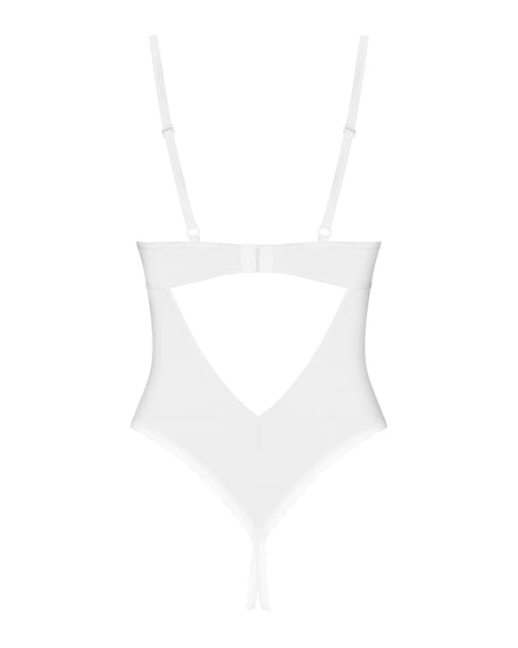 Боді з доступом Obsessive Alissium crotchless teddy, XL/2XL, ліф з м’якою чашкою, високі трусики