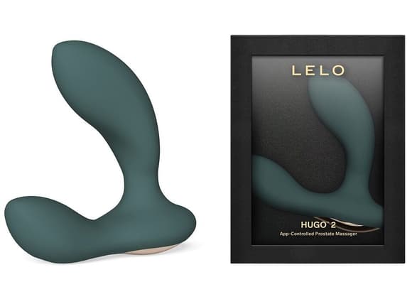 Смарт-массажер простаты LELO Hugo 2 Green, 2 мотора, повышенная мощность