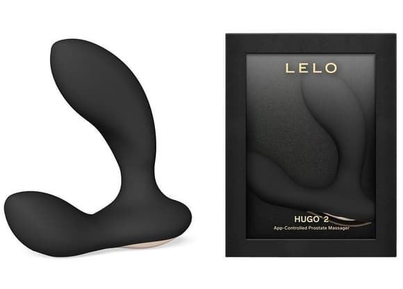 Смарт-масажер простати LELO Hugo 2 Black, 2 мотори, підвищена потужність