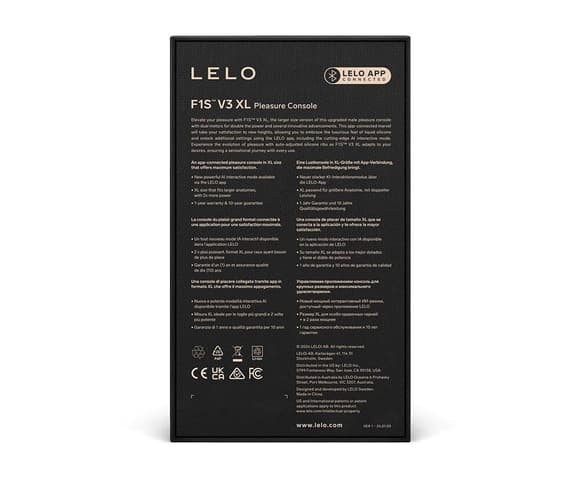 Смарт-мастурбатор LELO F1S V3 XL Red, увеличенный, 2 мотора, 8 режимов, стимуляция звуковыми волнами