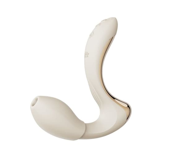 Вибратор-пульсатор с вакуумной насадкой Zalo – Talis G-Spot PulseWave Vibrator Ivory White