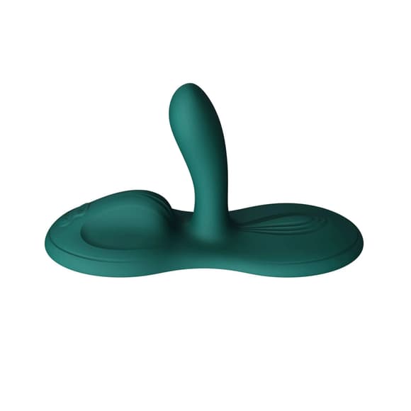 Sit-on-top смарт-вибратор Zalo – Flora Smart Vibrating Pad Turquoise Green, 9 моторов