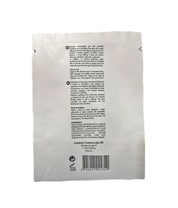 Пробник екстразволожувального гель-лубриканту Driminals Golden Touch (4 мл), водна основа