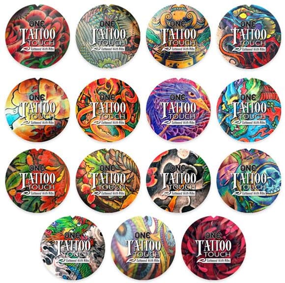 Презерватив ONE Tattoo Touch Purple, 1 шт, фиолетовый с рельефом в виде татуировки