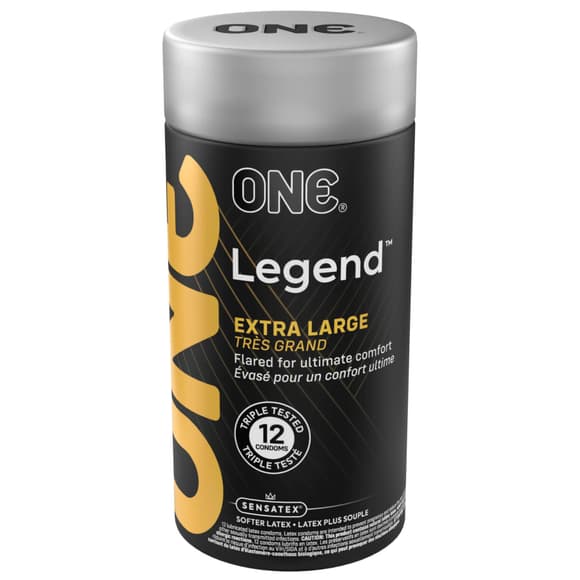 Презервативы ONE Legend XL, 12 шт, увеличенный размер, расширение на конце, подарочная упаковка-тубус