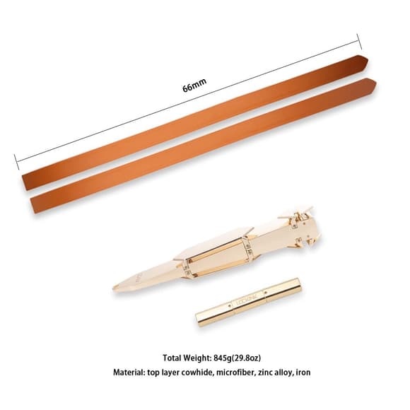 БДСМ-набор LOCKINK Teasing & Impact-Play Set, коричневый, маска, кляп, зажимы для сосков, тиклер, шлепалка