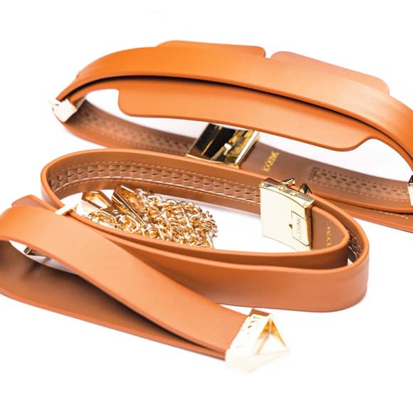 БДСМ-набір LOCKINK Moonlight Treasure Chest, коричневий, натуральна шкіра