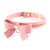 Ошейник с поводком LOCKINK SEVANDA Love Heart Butterfly Leather Collar Set, розовый, с бантом