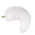 Металлическая анальная пробка с меховым хвостом LOCKINK SEVANDA White Fox-Tail Anal Rose-shape Plug