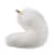 Металлическая анальная пробка с меховым хвостом LOCKINK SEVANDA White Fox-Tail Anal Rose-shape Plug