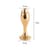 Металева анальна пробка LOCKINK SEVANDA Pearl Rose-shape Anal Plug, зі штучною перлиною
