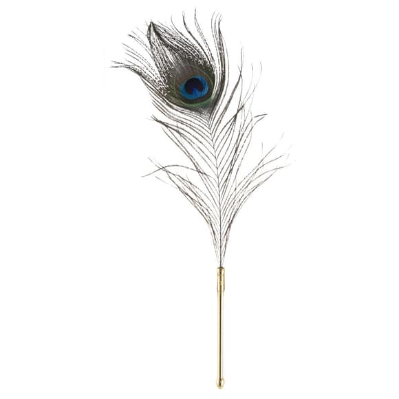 Щекоталка LOCKINK SEVANDA Natural Peacock Flirting Feather Tickler, перья павлина и страуса