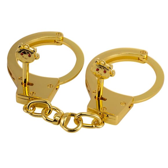 Наручники LOCKINK Pretty-sub Handcuffs, золотисті, металеві, можна відкрити без ключа