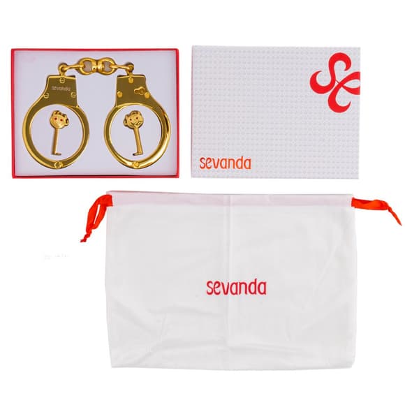 Наручники LOCKINK Pretty-sub Handcuffs, золотисті, металеві, можна відкрити без ключа