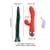 Вібратор-кролик з флогером LOCKINK SEVANDA Whip Vibrating Massage Wand - Red & Green