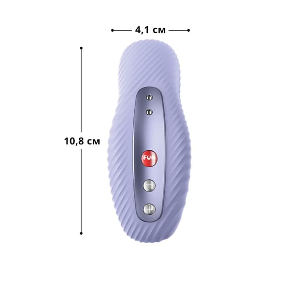 Накладний вібратор Fun Factory LAYA III soft violet, ефект постукування пальцем