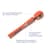 Вибромассажер Fun Factory VIM Vibrating Wand sunrise orange, супермощный и легкий, до 6 часов работы