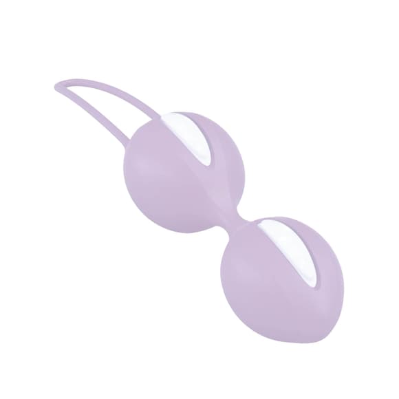Вагинальные шарики Fun Factory SMARTBALLS DUO, сиренево-белые, 2 шт, диаметр 3,2 и 3,6 см
