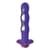 Фалоімітатор Fun Factory BOUNCER, фіолетовий, кульки всередині, ефект вібрації, діаметр 3,9 см 
