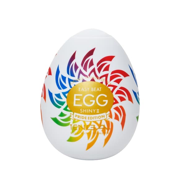 Мастурбатор-яйцо Tenga Egg Shiny II Pride Edition, плотный TPE, пробник лубриканта 5 мл, лимитированная серия