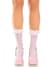 Шкарпетки ажурні Leg Avenue Mini Bow Lace Anklet, білі, з рюшами, декор — бантики
