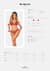 Комплект Obsessive Ms Merrilo 2-pcs set, M/L, мягкий бюст гальтер и трусики с доступом и с помпоном