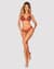 Комплект Obsessive Ms Merrilo 2-pcs set, M/L, мягкий бюстгальтер и трусики с доступом и с помпоном