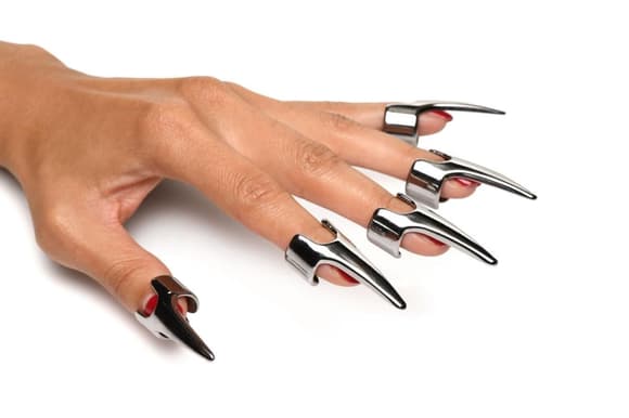 Набор колец с когтями Master Series Five-Piece Sensation Claw Rings - Silver