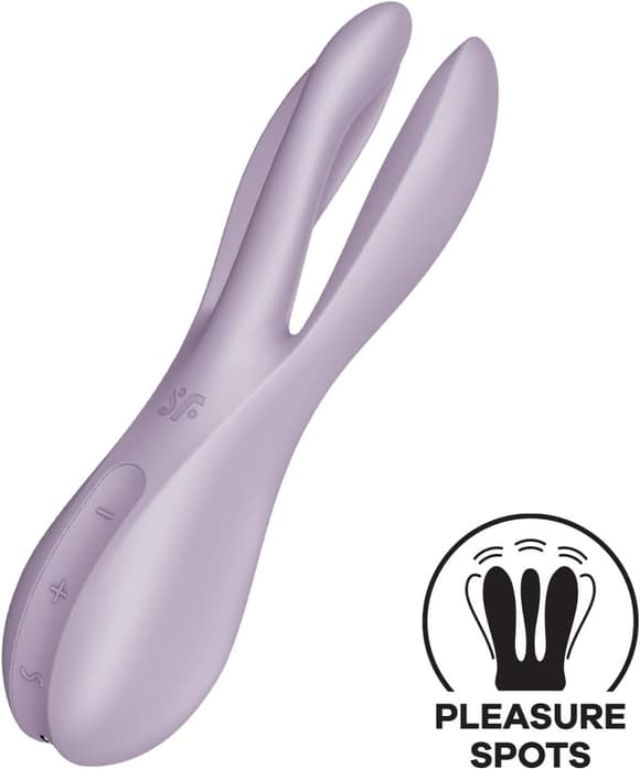 Клиторальный вибратор Satisfyer Threesome 2 Violet, 3 гибких пальчика, 3 мотора